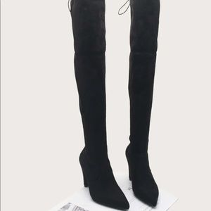 Black, over the thigh boot..Sz 38 , 7 - 7.5, 8